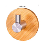 Maxbell Wooden Towel Hook Multipurpose Adhesive for Kitchen Home Bedroom