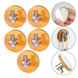 Maxbell Wooden Towel Hook Multipurpose Adhesive for Kitchen Home Bedroom