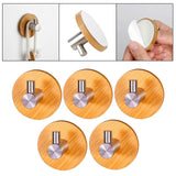 Maxbell Wooden Towel Hook Multipurpose Adhesive for Kitchen Home Bedroom