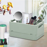 Maxbell Storage Box Stackable Sundries Utility Toy for Bathroom Kitchen Classroom light green