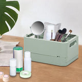 Maxbell Storage Box Stackable Sundries Utility Toy for Bathroom Kitchen Classroom light green