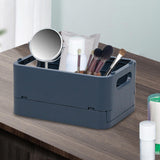 Maxbell Storage Box Stackable Sundries Utility Toy for Bathroom Kitchen Classroom dark blue