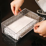 Maxbell Napkin Holder Container Multifunction Tissue Box for Bedroom Counter Cars 22cmx12cmx8cm