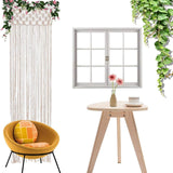 Maxbell Hanging Tapestry Fringe Backdrop Cotton Rope for Dormitories Playroom Porch
