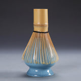 Maxbell Matcha Set Ceramics Matcha Whisk Holder Matcha Ceremony Kit Bamboo Whisk Blue