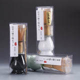 Maxbell Matcha Set Ceramics Matcha Whisk Holder Matcha Ceremony Kit Bamboo Whisk Black