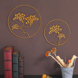 Maxbell Welcome Guests Pine Metal Wall Art Decor for TV Background Bedroom A