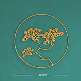 Maxbell Welcome Guests Pine Metal Wall Art Decor for TV Background Bedroom B