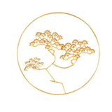 Maxbell Welcome Guests Pine Metal Wall Art Decor for TV Background Bedroom B