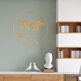 Maxbell Welcome Guests Pine Metal Wall Art Decor for TV Background Bedroom B