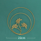 Maxbell Welcome Guests Pine Metal Wall Art Decor for TV Background Bedroom C