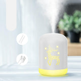Maxbell USB Humidifier Bedside Night Light LED Air Humidifier for Desktop Home deer