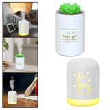Maxbell USB Humidifier Bedside Night Light LED Air Humidifier for Desktop Home deer