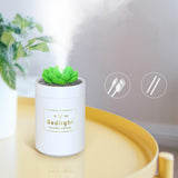 Maxbell USB Humidifier Bedside Night Light LED Air Humidifier for Desktop Home flower