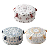 Maxbell Unfilled Pouf Ottoman Cover Footstool Foot Rest Cover for Lounge Red