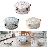 Maxbell Unfilled Pouf Ottoman Cover Footstool Foot Rest Cover for Lounge Red