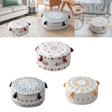 Maxbell Unfilled Pouf Ottoman Cover Footstool Foot Rest Cover for Lounge Red