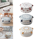 Maxbell Unfilled Pouf Ottoman Cover Footstool Foot Rest Cover for Lounge Red
