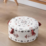 Maxbell Unfilled Pouf Ottoman Cover Footstool Foot Rest Cover for Lounge Red