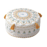 Maxbell Unfilled Pouf Ottoman Cover Footstool Foot Rest Cover for Lounge Yellow