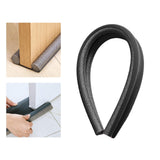 Maxbell Door Draft Stopper Soundproof Anti Collision Durable Protector for Household Black