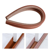 Maxbell Door Draft Stopper Soundproof Anti Collision Durable Protector for Household Brown