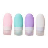 Maxbell Travel Bottles Leakproof Squeezable Refillable for Shampoo Body Wash Liquids White