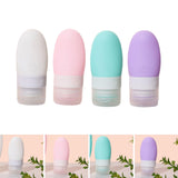 Maxbell Travel Bottles Leakproof Squeezable Refillable for Shampoo Body Wash Liquids White