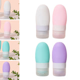 Maxbell Travel Bottles Leakproof Squeezable Refillable for Shampoo Body Wash Liquids White