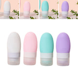Maxbell Travel Bottles Leakproof Squeezable Refillable for Shampoo Body Wash Liquids White