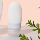 Maxbell Travel Bottles Leakproof Squeezable Refillable for Shampoo Body Wash Liquids White