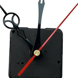 Maxbell Quartz Clock Movement Mechanism DIY Wall Clock Movement Part Black and Red