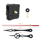 Maxbell Quartz Clock Movement Mechanism DIY Wall Clock Movement Part Black and Red