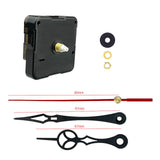 Maxbell Quartz Clock Movement Mechanism DIY Wall Clock Movement Part Black and Red