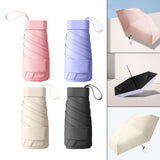 Maxbell Mini Sunny and Rainy Umbrella Wind Resistance for Outdoor Travel  Pink