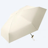 Maxbell Mini Sunny and Rainy Umbrella Wind Resistance for Outdoor Travel  Beige
