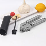 Maxbell Garlic Ginger Squeezer Press with Garlic peelers Crusher Kitchen Tool