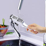 Maxbell 2 in 1 Garlic push to clean Anti Slip Texture seeds Kitchen Lovers with brush