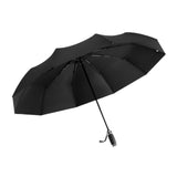 Maxbell 10 Rib Sunny and Rainy Umbrella Compact Sun Protection for Car Handbag Black