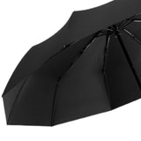 Maxbell 10 Rib Sunny and Rainy Umbrella Compact Sun Protection for Car Handbag Black