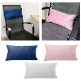 Maxbell Soft Head Cushion Pillow with pillow Versatile for Lounge Headrest blue