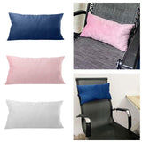 Maxbell Soft Head Cushion Pillow with pillow Versatile for Lounge Headrest blue