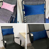 Maxbell Soft Head Cushion Pillow with pillow Versatile for Lounge Headrest blue