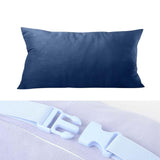 Maxbell Soft Head Cushion Pillow with pillow Versatile for Lounge Headrest blue