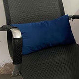Maxbell Soft Head Cushion Pillow with pillow Versatile for Lounge Headrest blue