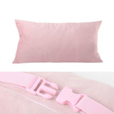 Maxbell Soft Head Cushion Pillow with pillow Versatile for Lounge Headrest pink