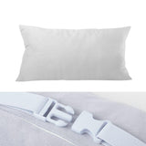 Maxbell Soft Head Cushion Pillow with pillow Versatile for Lounge Headrest grey