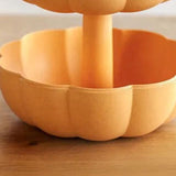 Maxbell Double Layered Candy Tray Dessert Plates Storage box for Decorative Orange