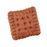 Maxbell Plush Back Cushions Mat Biscuit Shape Thicken Furniture for Living Room Yoga Brown