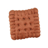 Maxbell Plush Back Cushions Mat Biscuit Shape Thicken Furniture for Living Room Yoga Brown